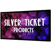 Silver Ticket Products STR Series 6 Piece Home Theater Fixed Frame 4K / 8K Ultra HD, HDTV, HDR & Active 3D Movie Projection Screen, 16:9 Format, 150" Diagonal, High Contrast Material STR-169150-HCSilver Ticket Products STR Series 6 Piece Home Theater…