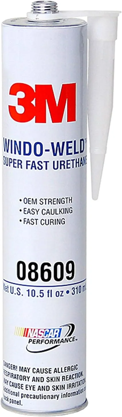 3M 08609 Window-Weld Super Fast Urethane Black Cartridge - 10.5 fl oz.