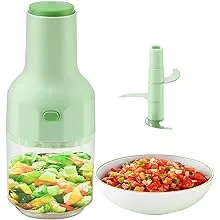 Brieftons Express Manual Food Chopper: 2-Cup, Hand Chopper Vegetable Cutter to Chop Veggies, Fruits, Herbs, Garlic Onion Chopper for Salsa, Salad, Pesto, Hummus, Guacamole, Coleslaw, Indian Cooking