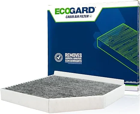 ECOGARD XC36071C Premium Cabin Air Filter with Activated Carbon Odor Eliminator Fits Audi Q5 2009-2017, A4 Quattro 2009-2016, A5 Quattro 2008-2017, A4 2009-2016, S5 2008-2018, S4 2010-2018