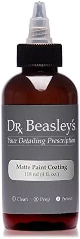 Dr. Beasley's Matte Paint Coating - Ceramic Protects Matte & Satin from Staines, Dirt, Contaminants, UV Year Round. Repels Water to Self Clean. Gives No Gloss Factory New Look, 4 oz