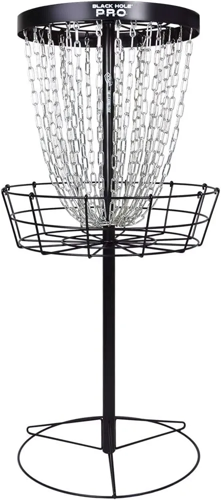 MVP Disc Sports Black Hole Pro 24-Chain Portable Disc Golf Basket TargetMVP Disc Sports Black Hole Pro 24-Chain Portable Disc Golf Basket Target