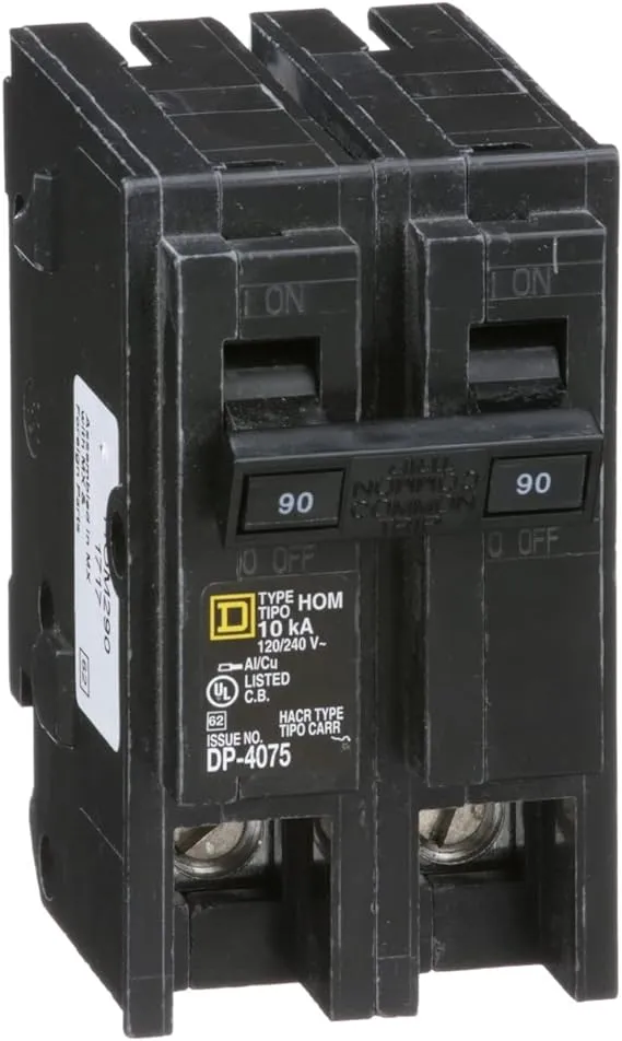 Square D - HOM290CP Homeline 90-Amp Two-Pole Circuit Breaker