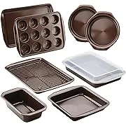 Circulon Nonstick Bakeware 10-Piece Bakeware Set, Chocolate