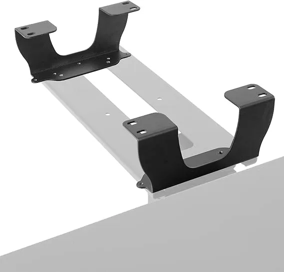 Steel Dual Spacer Brackets for Under Desk Keyboard and Mouse Slider Tray, Hei...