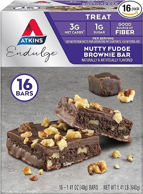 Atkins Endulge Bar Nutty Fudge Brownie