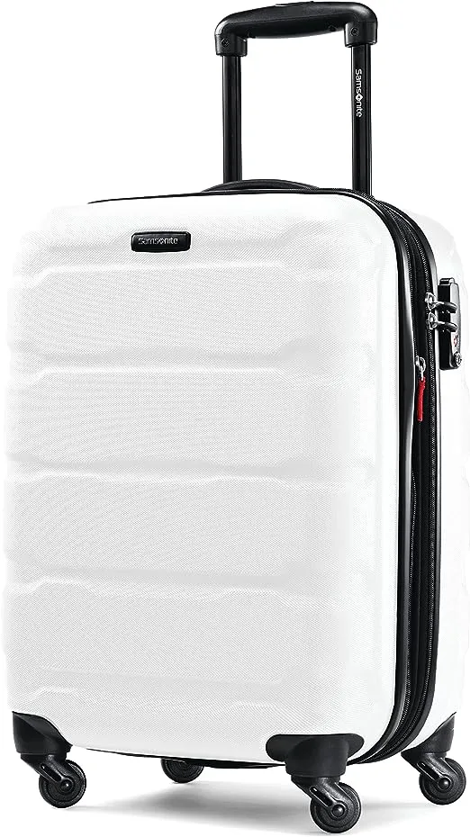 Samsonite Omni PC Hardside Expandable Luggage with Spinner Wheels, Carry-On 20-Inch, White