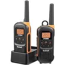 Bushnell LPX650 Walkie Talkie - Waterproof Long Range Two Way Radios, IP67 Rugged Floating Design, USB-C Rechargeable (2 Pack)