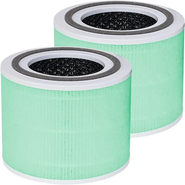 2-Pack Core 300 Replacement Filter Compatible with Levoit Core 300 and Core 300S Air Purifier, H13 True HEPA, High-Efficiency Activated Carbon, Replac