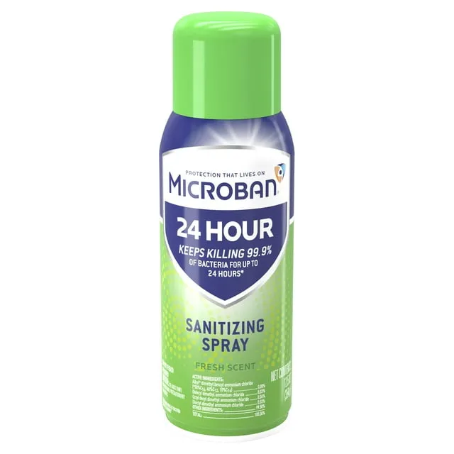 Microban 24 Hour Disinfectant Sanitizing Spray Lavender