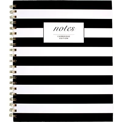 Cambridge 1-Subject Professional Notebooks, 8.875 x 11, Wide Ruled, 80 Sheets, Black (59010), Paper | Quill