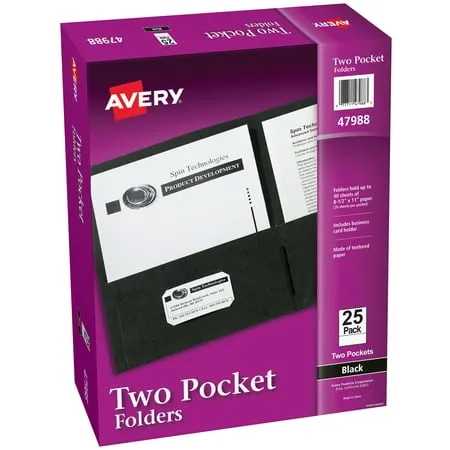 Avery Two-Pocket Folder 40-Sheet Capacity