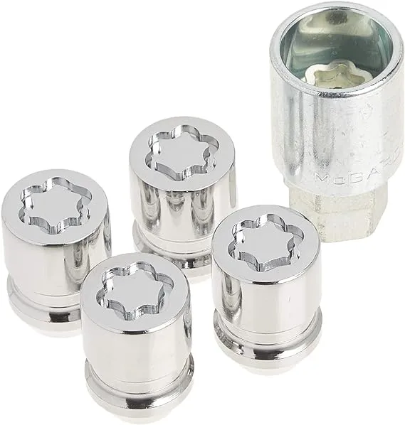 McGard 24157 Chrome Wheel Locks, M12 x 1.5 Thread, Set of 4 Locks + 1 Key 2021 Toyota RAV4