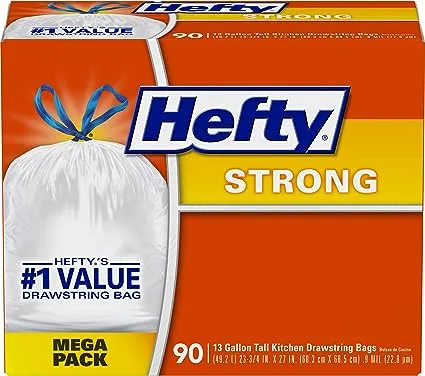 Hefty Strong Drawstring Tall Kitchen Bags