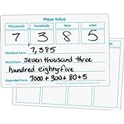 Basic Place Value Dry Erase Boards - 6 BoardsBasic Place Value Dry Erase Boards - 6 Boards