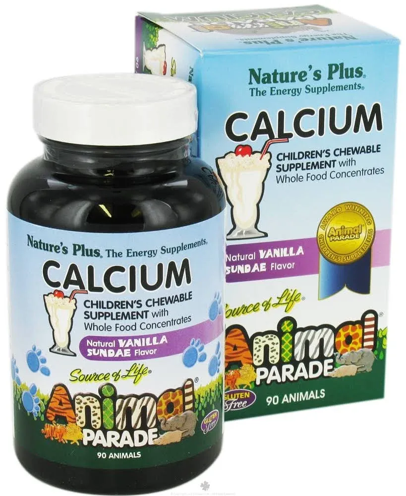 Animal Parade Calcium - Nature's Plus - 90 - Chewable