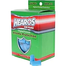 HEAROS Xtreme Protection Series Lot de 56 paires de bouchons d'oreille Bleu