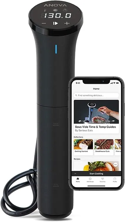 Anova Culinary Sous Vide Nano Precision Cooker | Bluetooth | 750W | Anova App Included