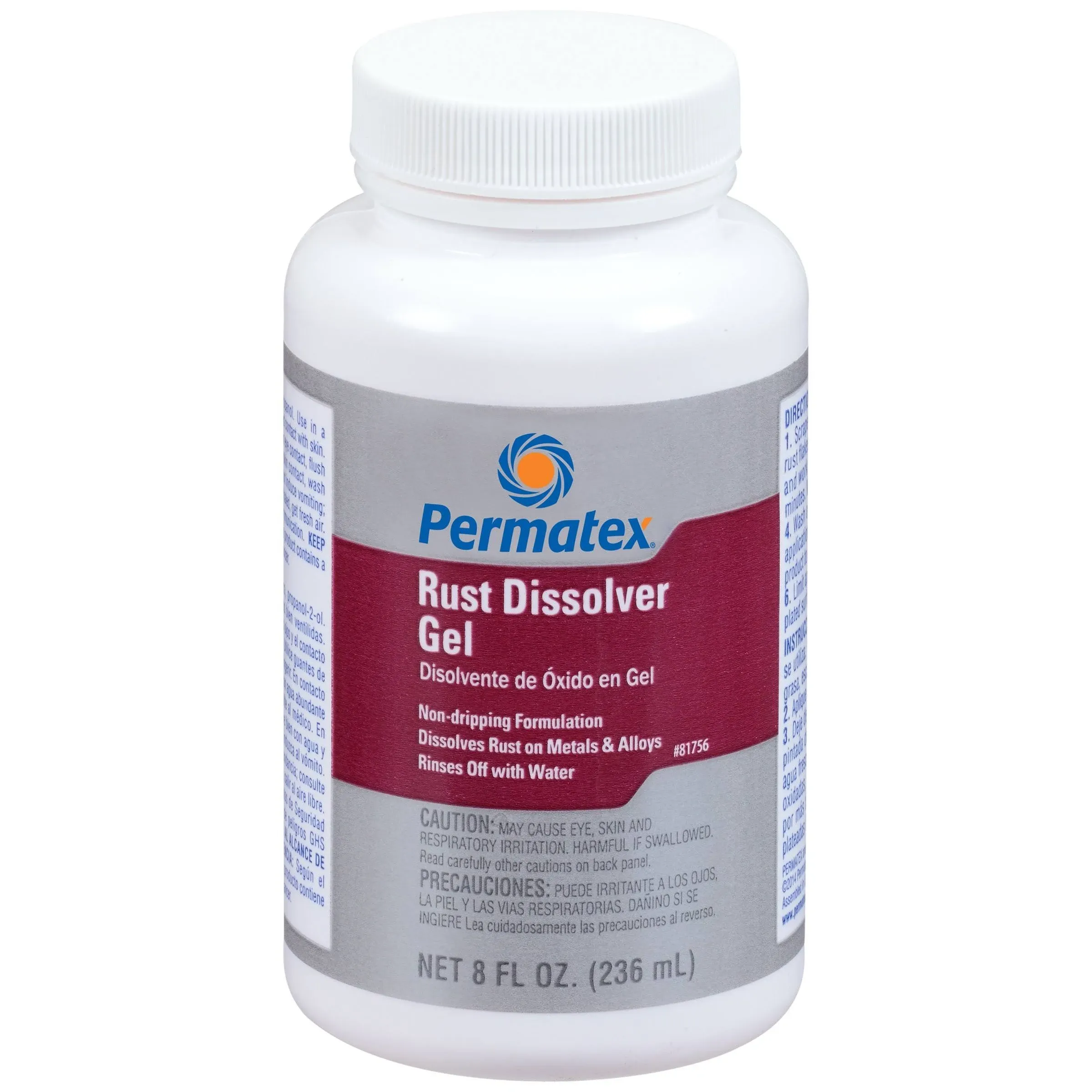 Permatex 81756 Rust Dissolver Gel, 8 oz. , Red