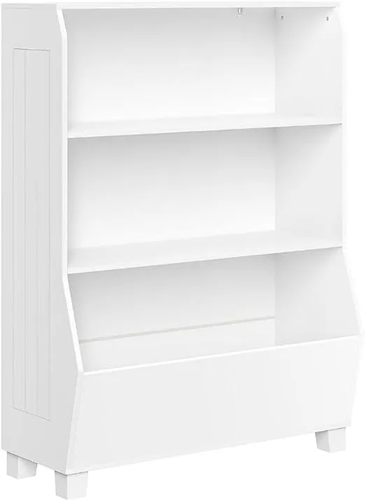 RiverRidge Kids 34" Bookcase with Toy Organizer, White