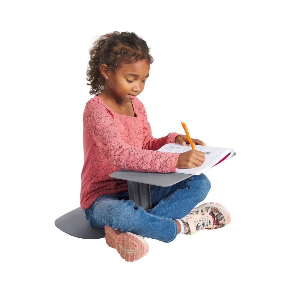 ECR4Kids The Surf Portable Lap Desk, Flexible Seating, Grey, 10-Pack