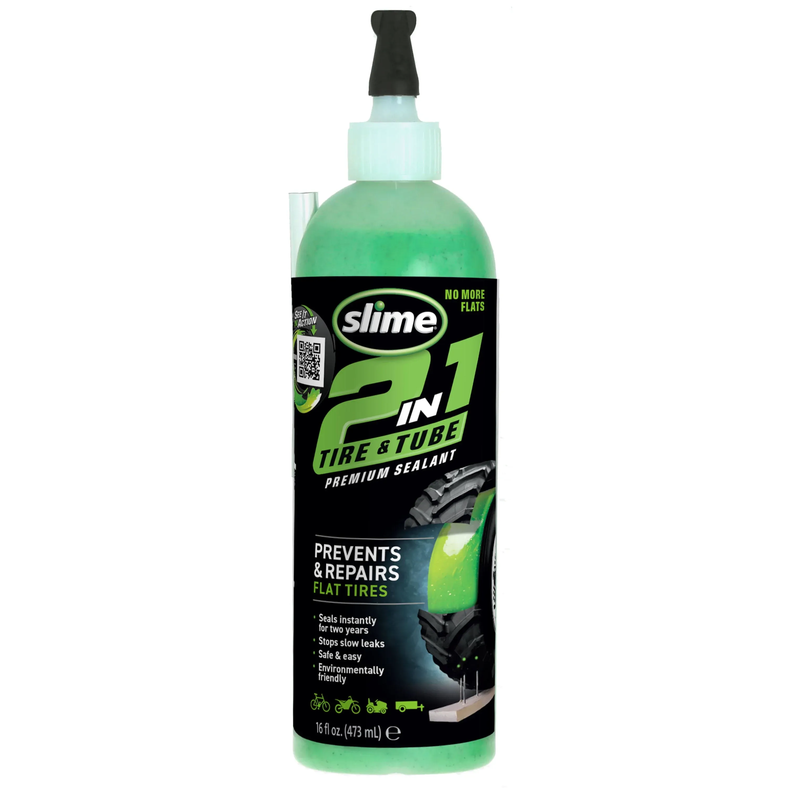 Slime 16 oz 2-in-1 Tire & Tube Sealant