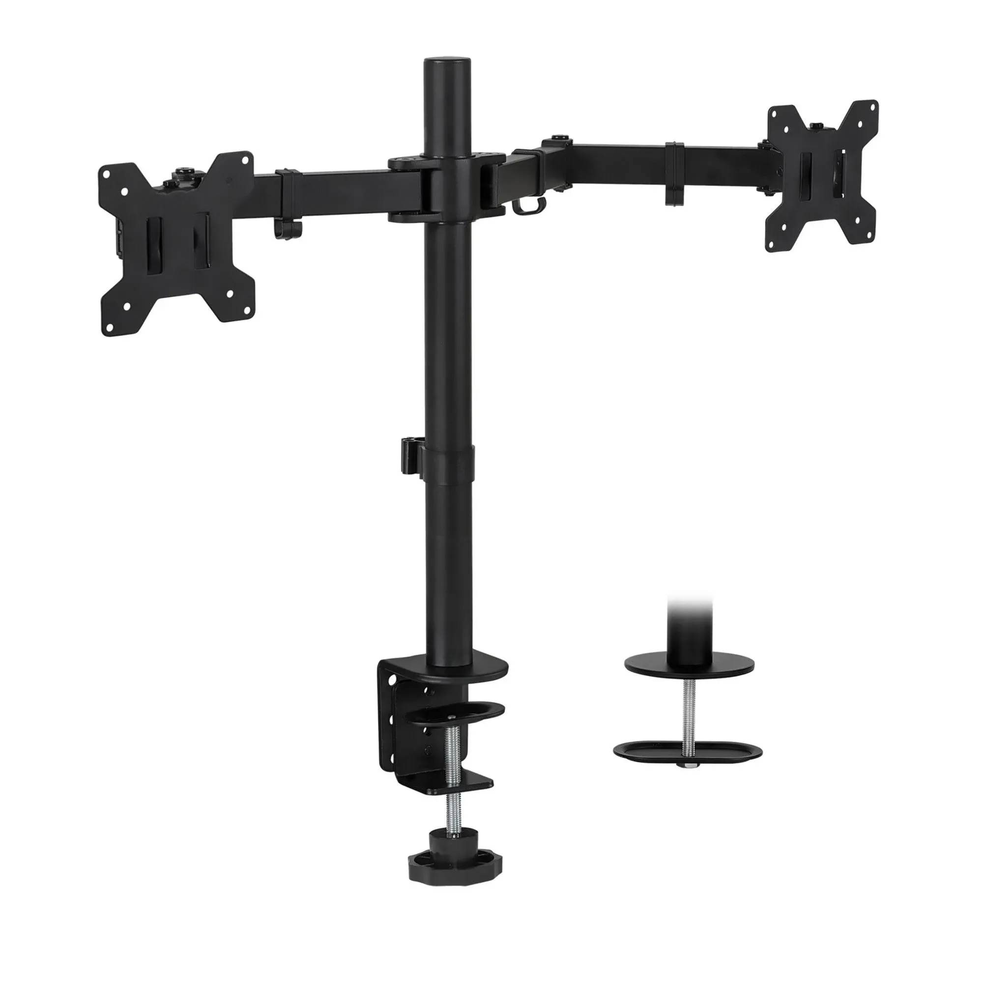 Mount-It! Dual Monitor Desk Stand, Fits 17"-32" Screen Sizes, Full Motion Mount, Ergonomic