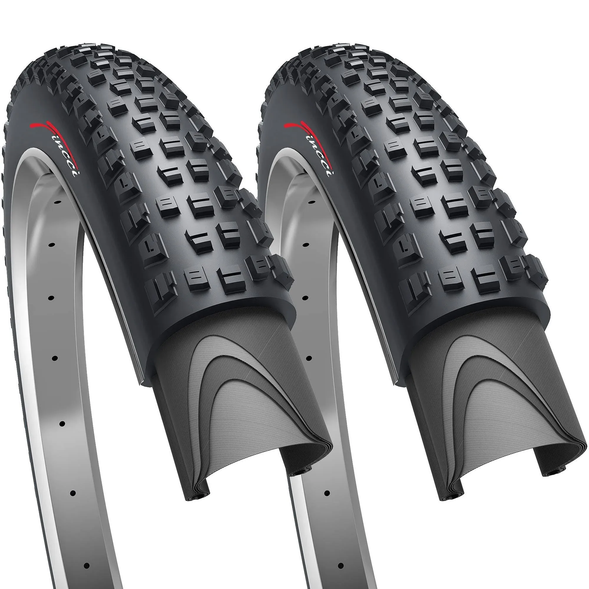 Fincci 27.5 x 2.35 Foldable Mountain Bike Tire 60-584 30 TPI for Enduro MTB ...