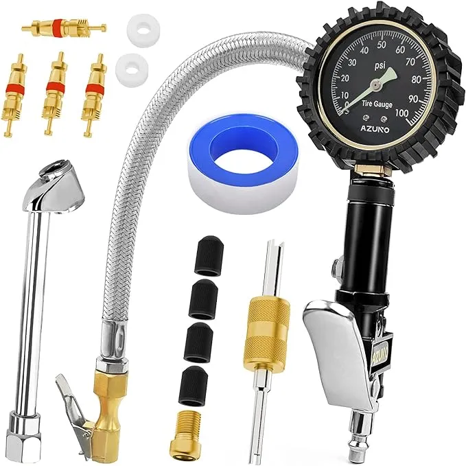 AZUNO Tire Inflator with Pressure Gauge