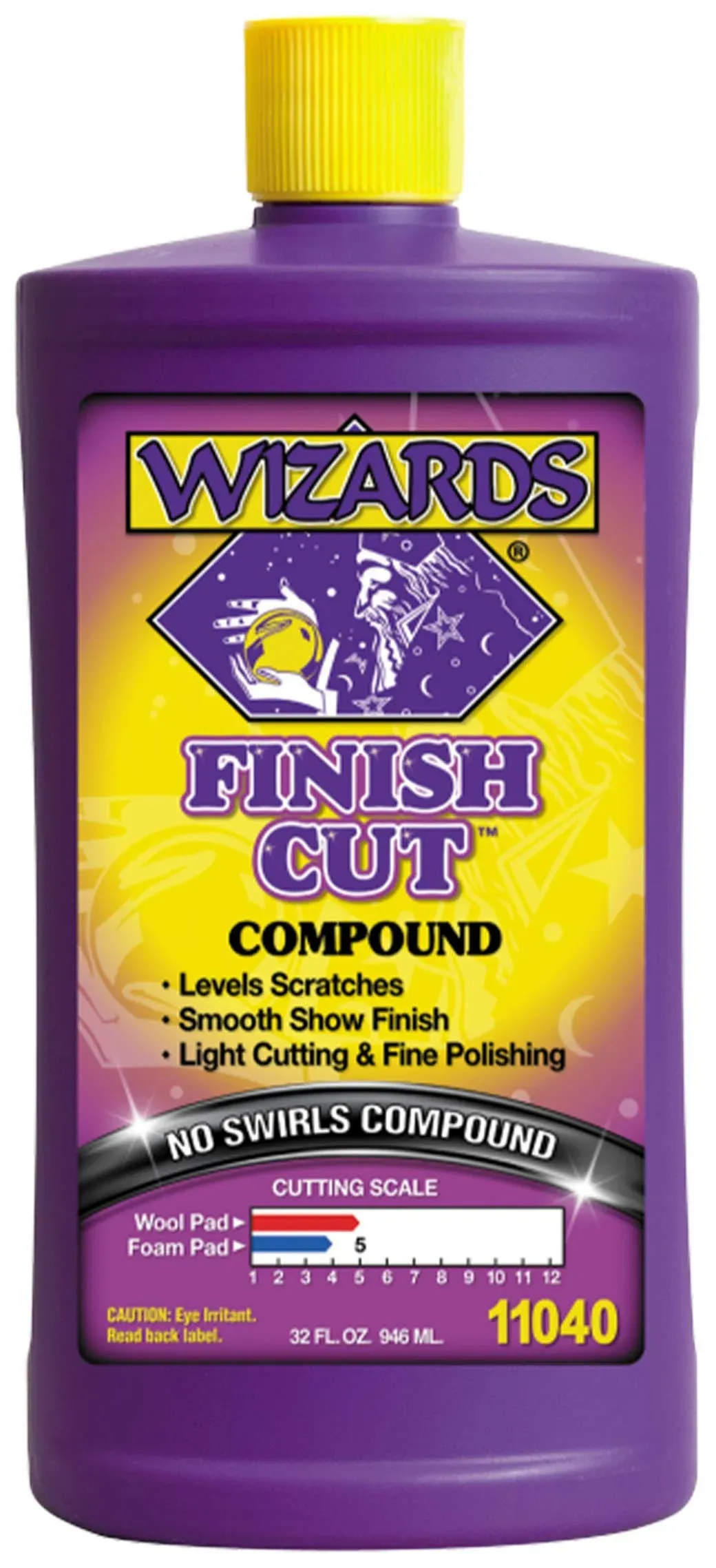 Wizards Finish Cut Compound - Levels Scratches and Brightens Dull 32 oz. 