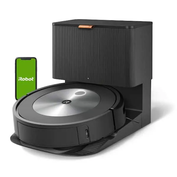 iRobot Roomba j7+ (7550) Self-Emptying Robot Vacuum – Avoids Common Obstacles Like Socks, Shoes, and Pet Waste, Empties Itself for 60 Days, Smart Mapping, Works with Alexa