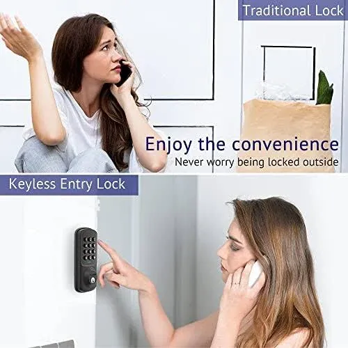 laview door lock with keypad keyless entry door lock electronic deadbolt lock for front door