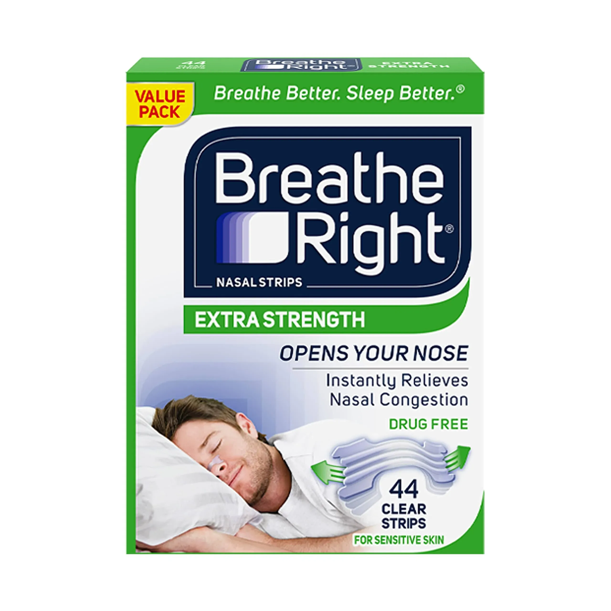 Breathe Right Nasal Strips Clear Large - 30 Strips