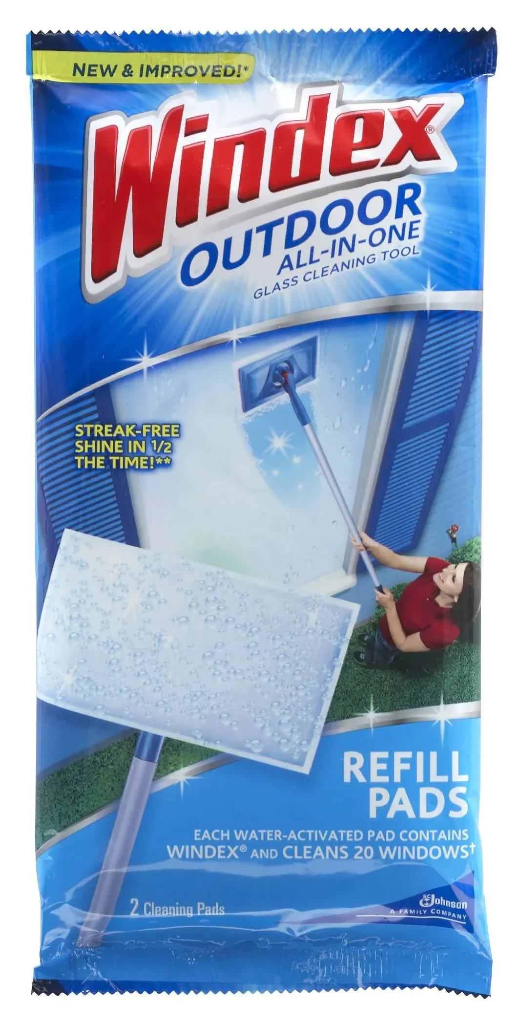 Сменные прокладки Windex Outdoor, 2 шт. (4 шт. в упаковке)