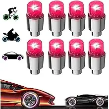 YUERWOVER 8 Pack LED Valve Stem Caps Lights for Car Tires Bike Truck Golf Cart ...