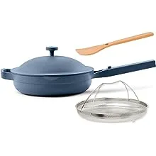 Our Place Always Pan 2.0-10.5-Inch Nonstick, Toxin-Free Ceramic Cookware | Versatile Frying Pan, Skillet, Saute Pan | Stainless Steel Handle | Oven Safe | Lightweight Aluminum Body | Steam