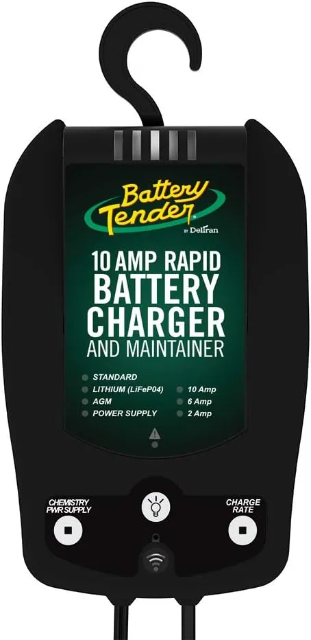 Battery Tender 12V, 10/6/2 Amp Selectable Chemistry Battery Charger