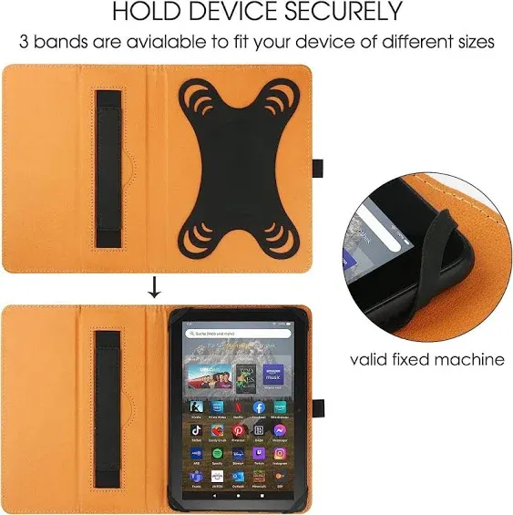 Universal Case for 7 Inch 8 Inch Tablet, Folio Protective Cover for 7&#034; 8&#034; Touchs