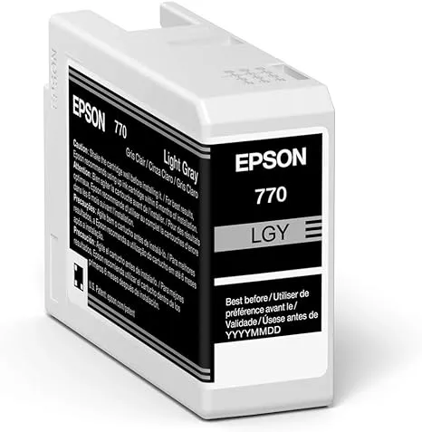 Epson Ultrachrome PRO10 - -Ink - Light Gray (T770920), StandardEpson Ultrachrome PRO10 - -Ink - Light Gray (T770920), Standard