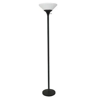 Room Essentials Torchiere Floor Lamp, Black