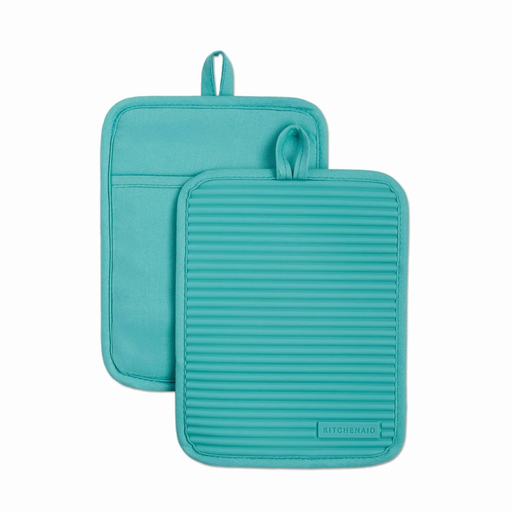 KitchenAid Ribbed Soft Silicone Mineral Water Pot Holder Set (2-Pack)