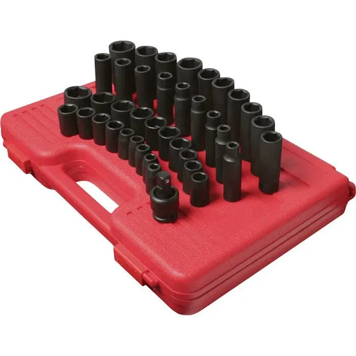 Sunex Tools Drive Master 39-Piece Metric Impact Socket Set