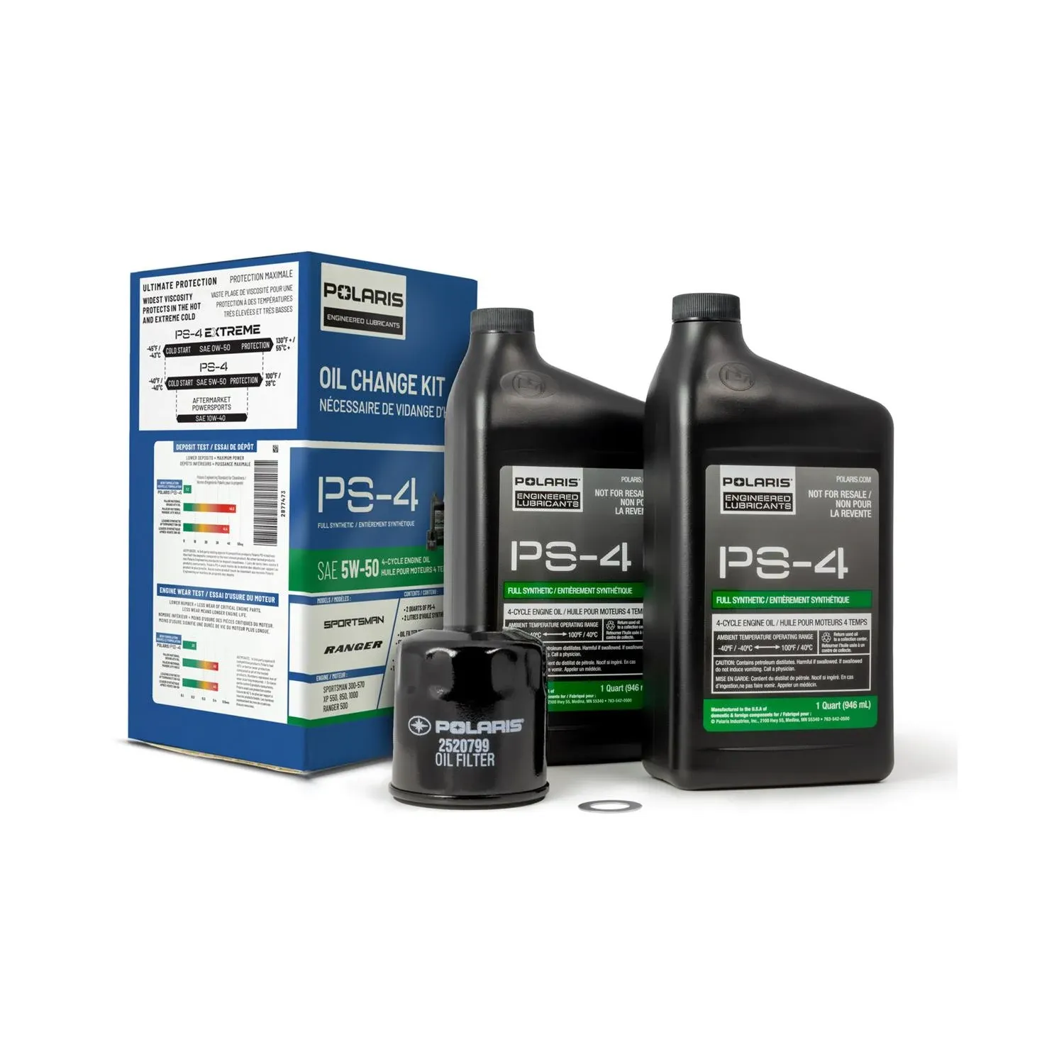 Polaris Full Synthetic Oil Change Kit