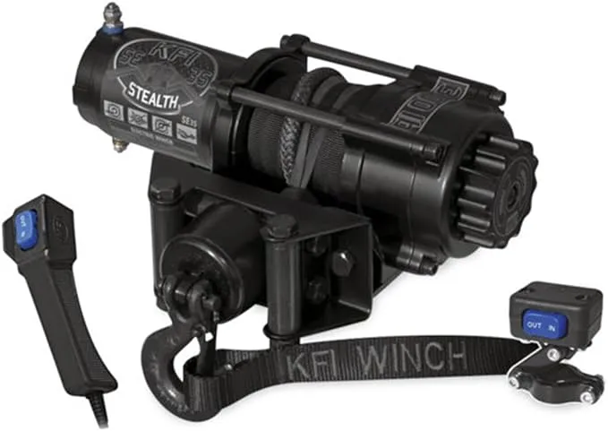 KFI Products SE35 ATV Stealth Winch Kit - 3500 lb. Capacity , Black