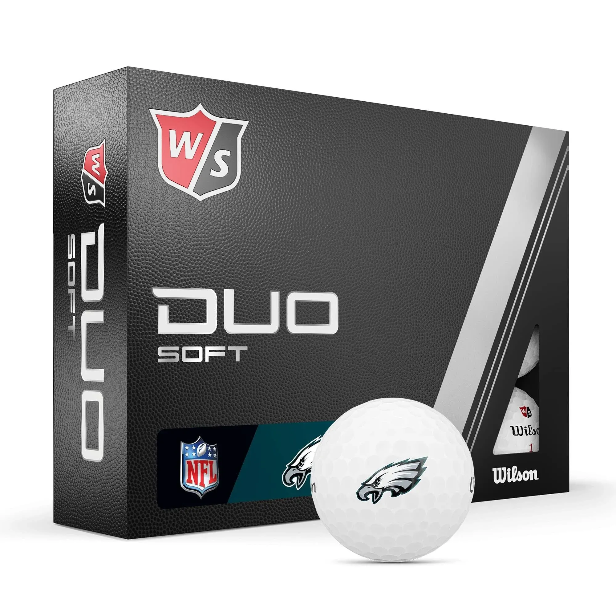 Wilson Duo Soft+ NFL Golf Balls - White - Los Angeles Chargers