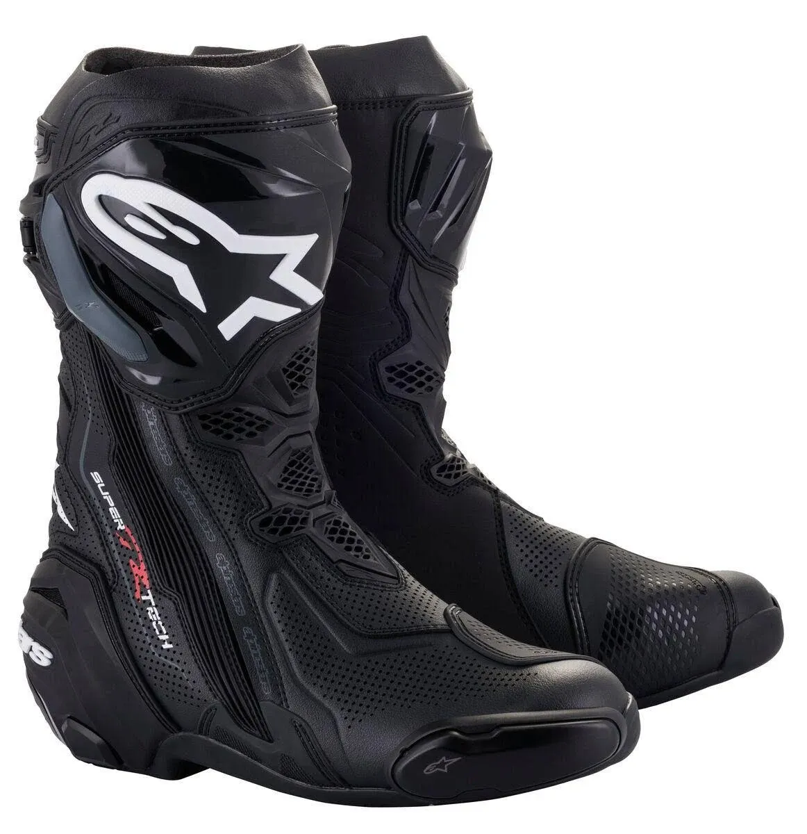 Alpinestars Supertech R Vented Boots 39 / Black/Red Fluo/White/Gray