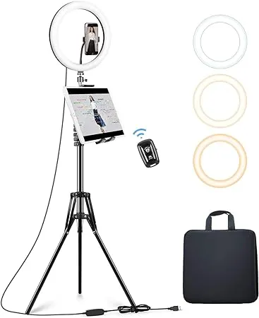 12’’ Ring Light with Tripod Stand (72’’ Tall)