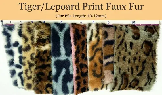 Siberian Tiger Velboa Faux Fur