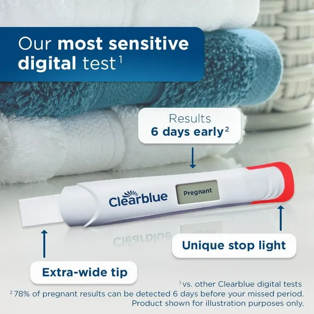 Clearblue Early Digital Pregnancy Test - 2 ct