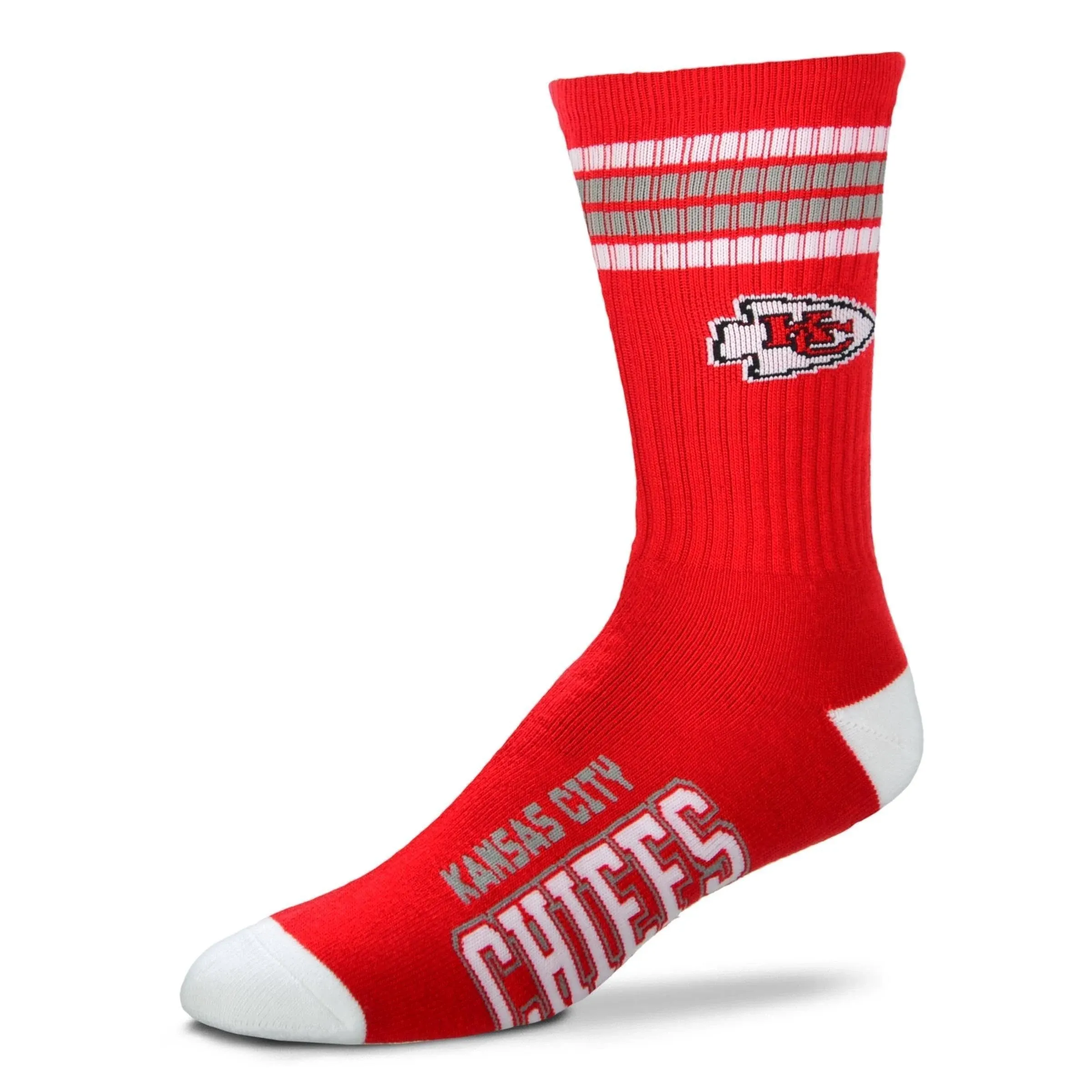 Kansas City Chiefs - 4 Stripe Deuce Crew Socks